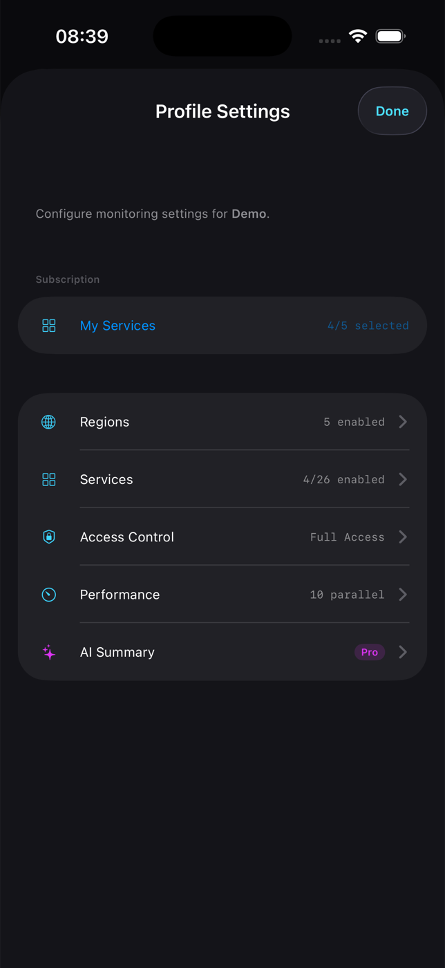 Profile Settings